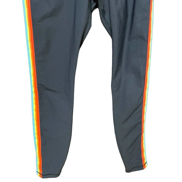 Spiritual Gangster Essential High Waist Rainbow Striped Leggings Black Size XS‎ - Picture 4 of 11